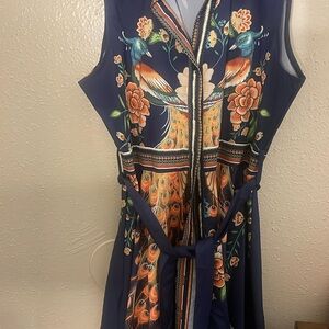 Women’s Peacock detailed dress’